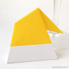 Marque-place bonnet jaune en origami