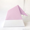 Marque-place bonnet mauve en origami