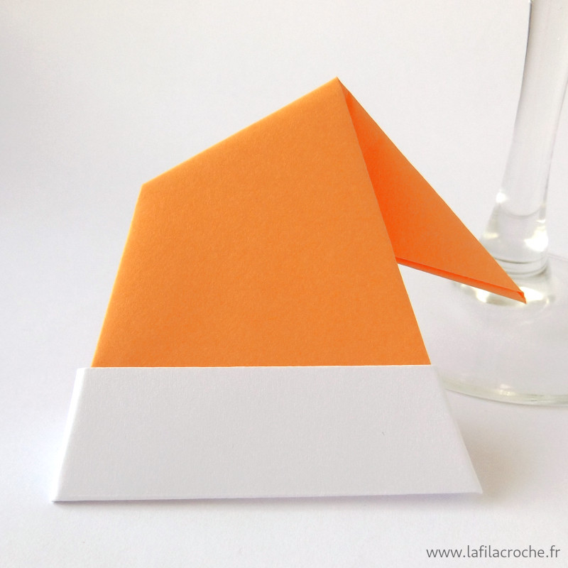 Marque-place bonnet orange