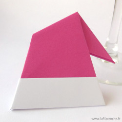 Marque-place bonnet rose