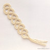 Marque-page arabesque écru au crochet