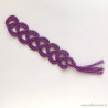 Marque-page dentelle arabesque violet