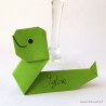 Marque-place serpent en origami