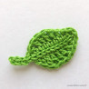 Petite feuille au crochet