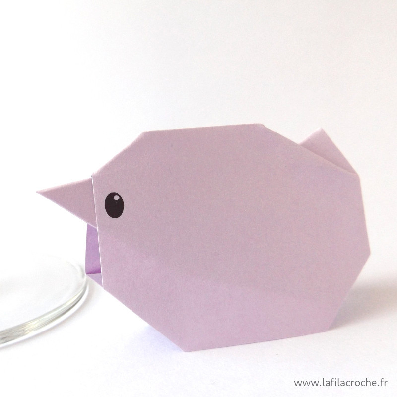 Marque-place poussin  mauve