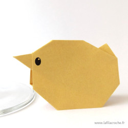 Marque-place poussin sable