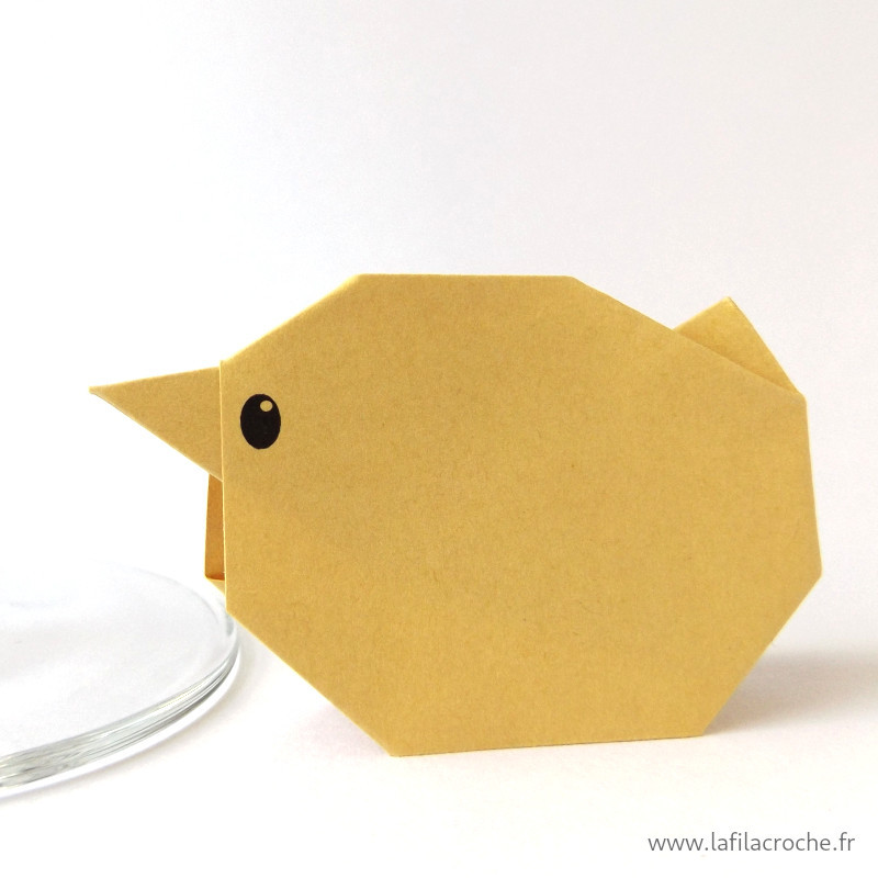 Marque-place poussin sable