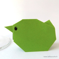 Marque-place poussin vert