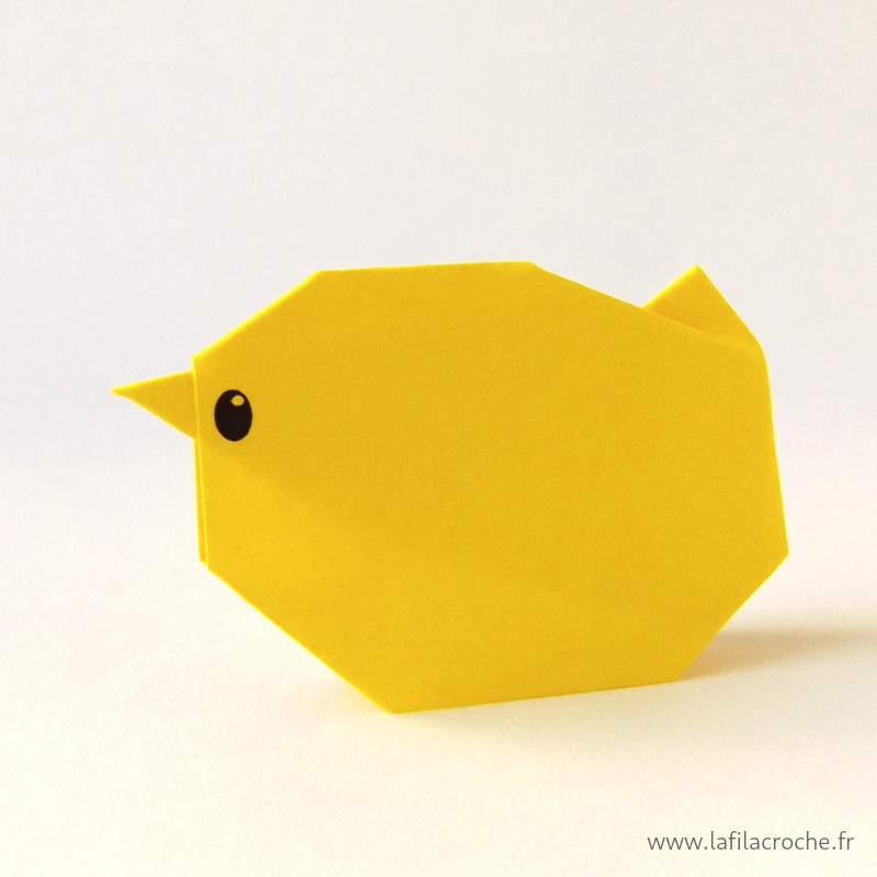 Mini poussin origami
