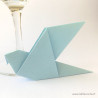 Marque-place colombe bleu clair