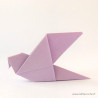 Colombe origami mauve