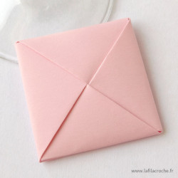 Marque-place menko rose clair