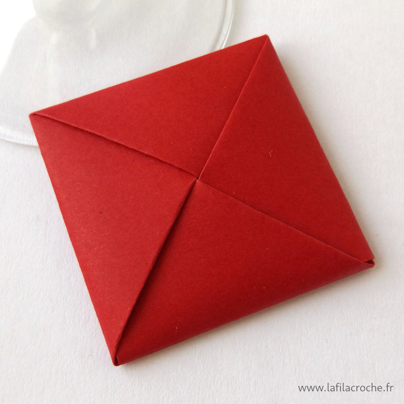 Marque-place menko rouge