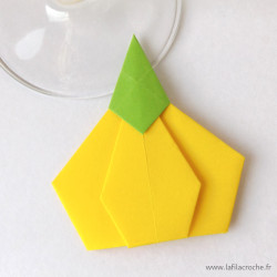 Marque-place citrouille jaune