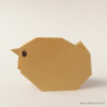 mini poussin origami sable