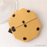 Marque-place coccinelle origami sable