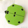 Marque-place coccinelle origami verte