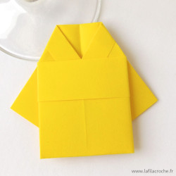 Marque-place kimono jaune