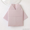 Marque-place kimono mauve