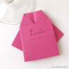 Marque-place kimono origami fait main couleur rose