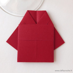 Marque-place kimono rouge