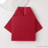 Marque-place kimono rouge