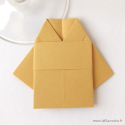Marque-place kimono sable