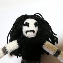 Poupée d'art Black Metalleux