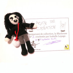 Poupée d'art Black metalleuse