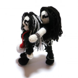 Poupée d'art Black Metalleux